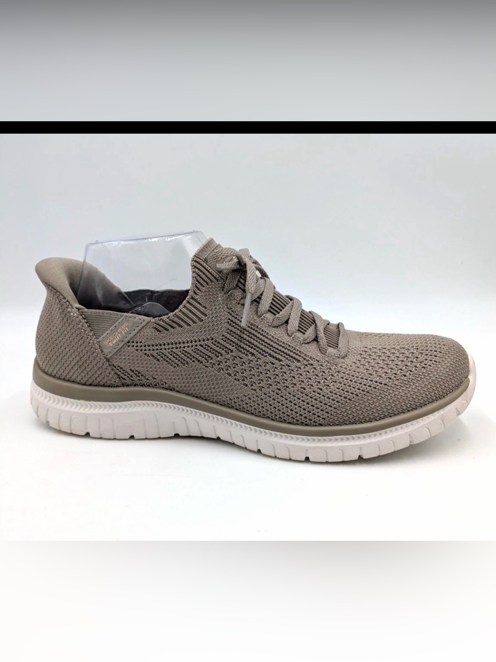 Skechers Womens Virtue Divinity Taupe Hands Free Slip On Shoes Size 7 M US